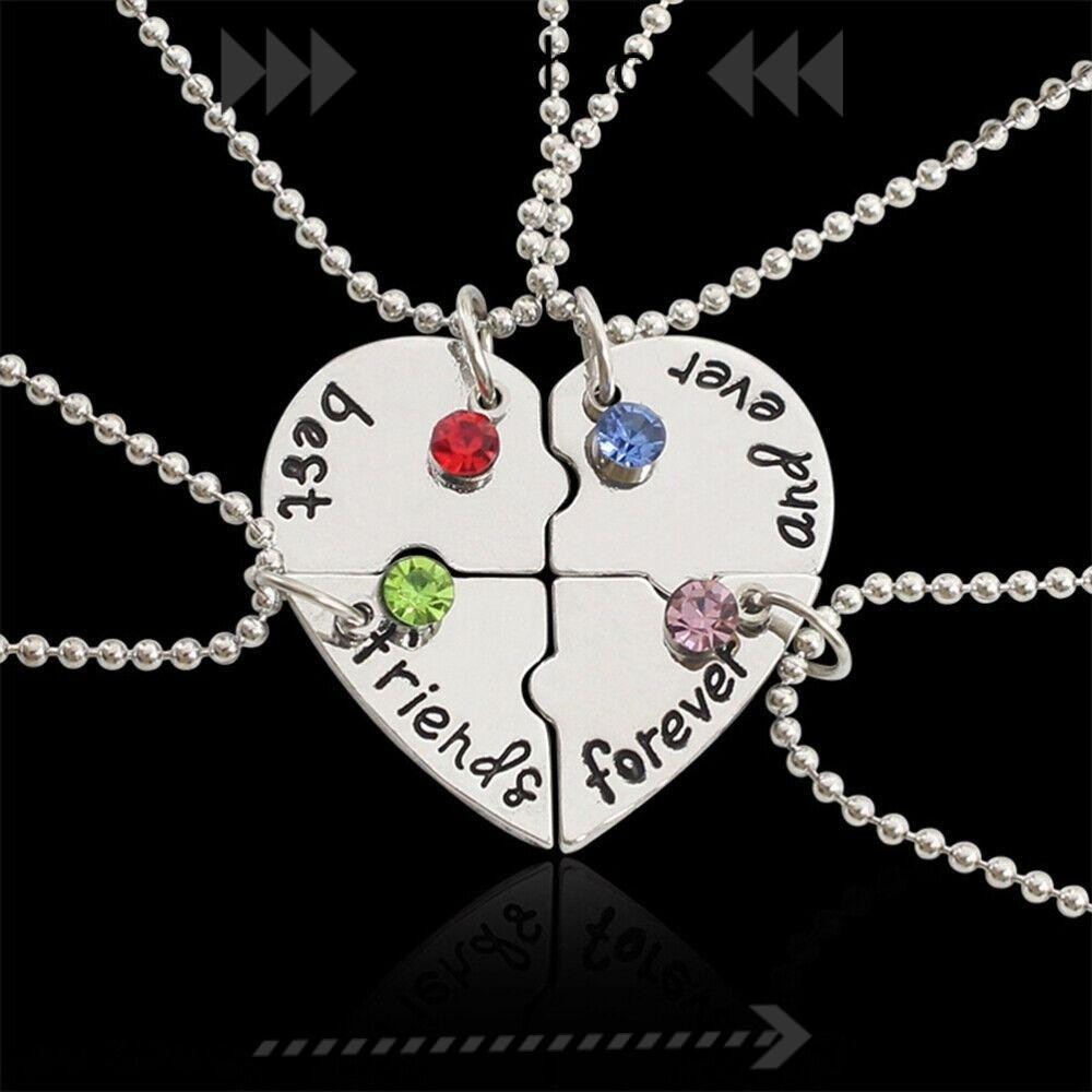Ryeighton 4 Bff แฟชั่นสร้อยคอรักของขวัญที่ดีสร้อยคอสตรี