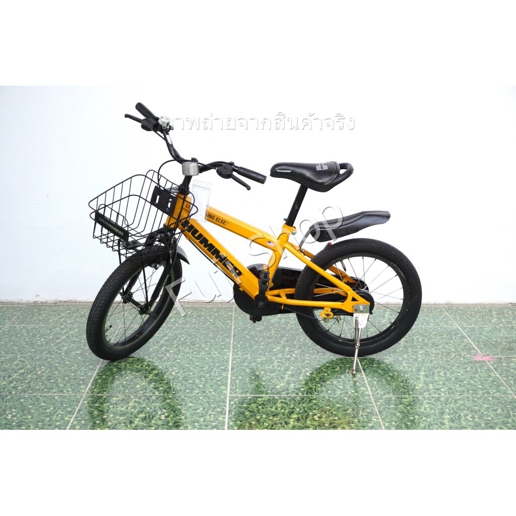 จักรยานเด็กญี่ปุ่น - ล้อ 16 นิ้ว - ไม่มีเกียร์ - Hummer - สีเหลือง[จักรยานมือสอง]