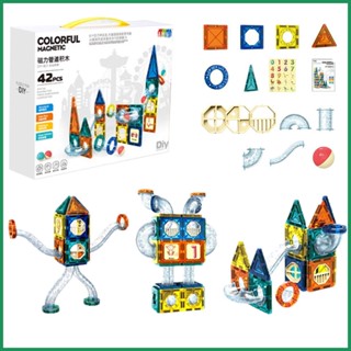 กระเบื้องแม่เหล็ก 3D DIY ของเล่นสําหรับเด็ก
