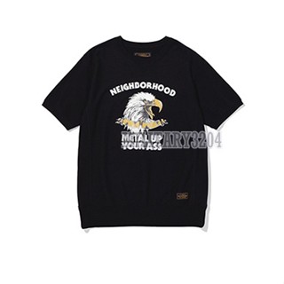  เสื้อแจ็กเก็ต มีฮู้ด NEIGHBORHOOD / C-CREW. Ss NBHD 17SS เสื้อแขนสั้น ลายนกอินทรีย์