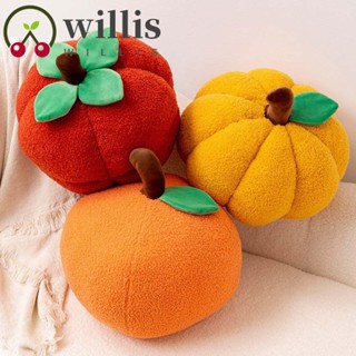 Willis หมอนตุ๊กตานุ่ม รูปฟักทอง สีส้ม สําหรับตกแต่งบ้าน โซฟา ฮาโลวีน