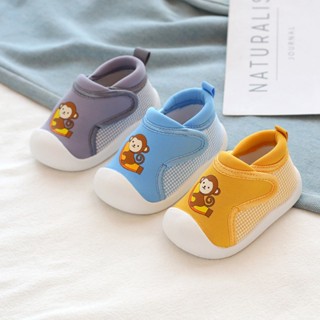รองเท้าเด็กวัยหัดเดิน ลายการ์ตูนลิง กันลื่น สําหรับเด็ก 1-3 ปี