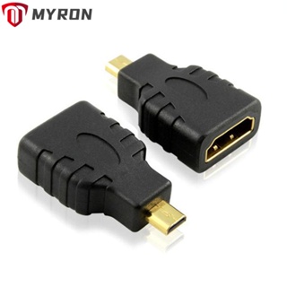 Myron อะแดปเตอร์ Micro HDMI เป็น HDMI HDTV 1080P Type D เป็น Type A สําหรับ Microsoft Surface RT