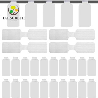 Tarsureth ป้ายฉลากสายเคเบิล มีกาวในตัว สีขาว กันน้ํา คุณภาพสูง 60 ชิ้น