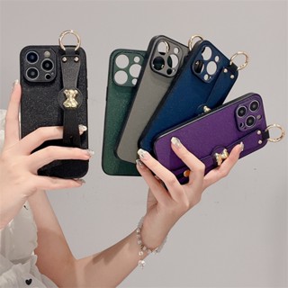 เคสโทรศัพท์มือถือ ลายหมี พร้อมสายคล้องมือ สําหรับ Apple Iphone IP12 IP 12 Pro Max IP13 IP 13 Pro Max IP14 IP 14 Plus IP 14 Pro Max