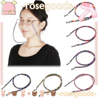 Rose สายโซ่คล้องคอ ป้องกันการสูญหาย หลากสี สําหรับคล้องแว่นตา