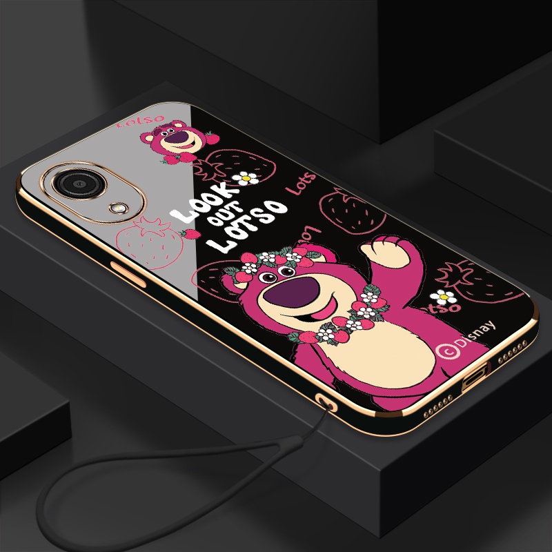 เคส OPPO A17 OPPO A17K เคสโทรศัพท์ ล็อตโซ ซิลิโคน สวย เคสโทรศัพท์ ส่งเชือกเส้นเล็ก - รูปที่ 4