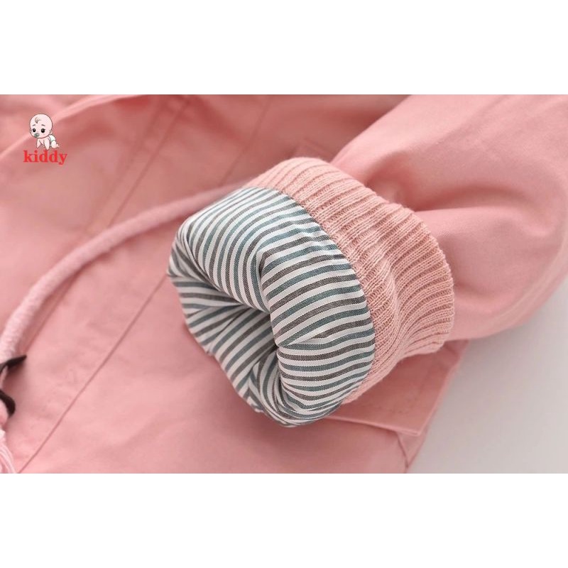 เสื้อแจ็กเก็ตกันลม ผ้าฝ้าย ผ้าฟลีซ แบบหนา แฟชั่นฤดูหนาว สําหรับเด็กผู้หญิง และเด็กผู้ชาย 2023 - รูปที่ 6