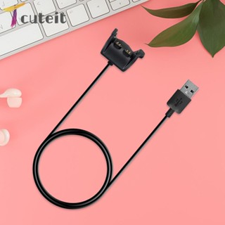 Tcuteit สายชาร์จ USB สําหรับ Garmin Vivosmart HR Fitness Bracelet Synchronous ชาร์จ