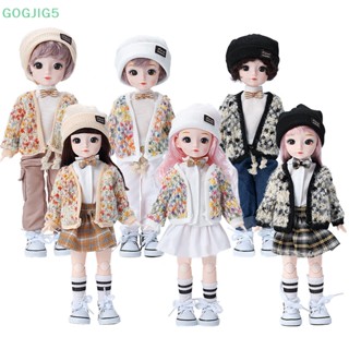 [GOGJIG5] ชุดเสื้อผ้าตุ๊กตา 1/6 BJD 12 นิ้ว พร้อมกางเกง หมวก ถุงเท้า เสื้อกันหนาว BJD 30 ซม. 5 ชิ้น ต่อชุด UOO