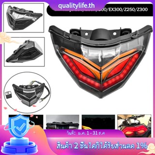 ไฟท้ายรถจักรยานยนต์ LED สําหรับ Kawasaki Ninja 250 300 EX300 Z250 2013-2018