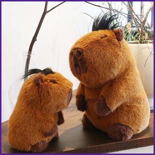 Capybara ตุ๊กตานุ่ม รูปสัตว์ป่า คาปิบารา สมจริง ของเล่นตุ๊กตา Capybara ของเล่นตุ๊กตาที่ไม่ซ้ําใคร Capybara playth