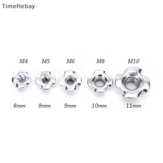 Timehebay น็อต ชุบสังกะสี สําหรับเฟอร์นิเจอร์ไม้ M4 M5 M6 M8 M10 10 ชิ้น