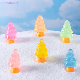 Standhappy โมเดลตุ๊กตาหิมะเรซิ่น ขนาดเล็ก สําหรับตกแต่งต้นคริสต์มาส 1 ชิ้น