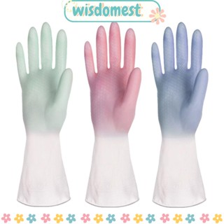 Wisdomest ถุงมือล้างจาน ทนทาน ซักผ้า ทําความสะอาดห้องครัว