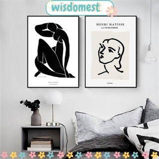 Wisdomest โปสเตอร์ภาพวาดผ้าใบ สไตล์โมเดิร์น สําหรับตกแต่งผนังบ้าน