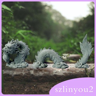 [szlinyou2] ชุดรูปปั้นมังกร สําหรับตั้งโต๊ะ ห้องนั่งเล่น รถยนต์ แดชบอร์ด