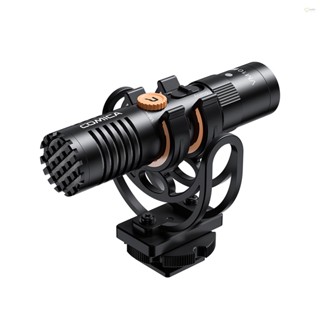 COMICA VM10 PRO Camera Microphone Cardioid Condenser Mic with Anti-Shock Mount for Clear Audio Recording