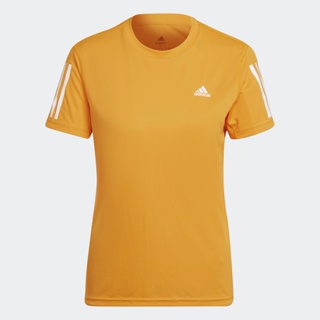 adidas วิ่ง เสื้อยืด Own the Run ผู้หญิง สีส้ม HB9382