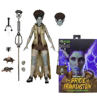 ตุ๊กตาฟิกเกอร์ The Bride of Frankenstein Teknolust Turtles×Monsters NECA The Bride of Frankenstein ของเล่นสําหรับเด็ก