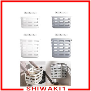 [Shiwaki1] ตะกร้าซักผ้า แบบแขวนผนัง ประหยัดพื้นที่ สําหรับโรงแรม ตั้งแคมป์ ห้องน้ํา