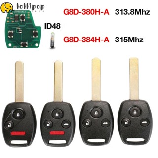 Lollipo1 รีโมตกุญแจรถยนต์ G8D-384H-A 315Mhz ID48 2 3 4 ปุ่ม G8D-380H-A 313.8Mhz แบบเปลี่ยน สําหรับ OUCG8D-380 82 84H-A