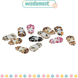 Wisdomest จี้อัลลอย รูปแมว 1 นิ้ว หลากสี สําหรับทําเครื่องประดับ diy