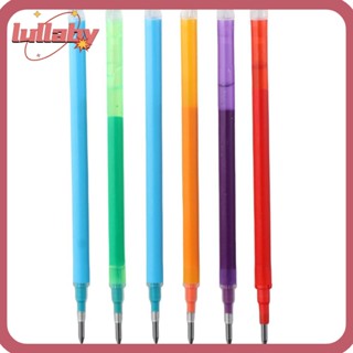 Lullaby ไส้ปากกาหมึก สีเขียว สีดํา สีม่วง สีฟ้า สีส้ม สําหรับสํานักงาน 7 ชิ้น