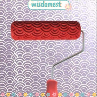 Wisdomest ลูกกลิ้งทาสี แบบยาง 7 นิ้ว พร้อมด้ามจับพลาสติก DIY