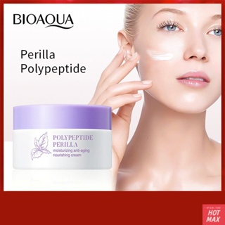 BIOAOUA Polypeptide Perilla Cream AntiWrinkle Moisturizer สำหรับกระชับและ Hydrated Skin beauty skin care Day และ night cream skincare Facial Care, beauty Frenzy