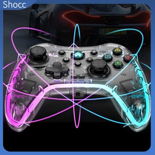 Shocc เกมแพดควบคุมเกม RGB บลูทูธ สําหรับคอมพิวเตอร์ โทรศัพท์มือถือ