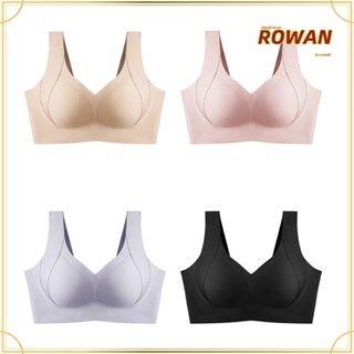 Rowans เต็มตัว ครอบคลุม บรา, สีพื้น ไนลอน พลัสไซซ์ บรา, ของขวัญ ระบายอากาศ ไม่มีเหล็ก บราเซีย ผู้หญิง