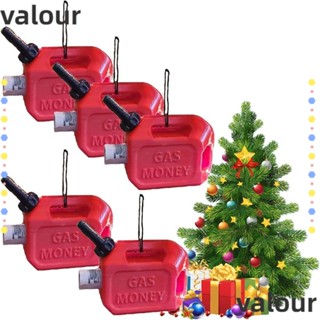 Valour จี้ถังแก๊สเรซิ่น รูปถังแก๊ส สีแดง สําหรับตกแต่งบ้าน เทศกาลคริสต์มาส