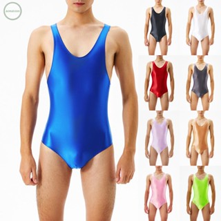 GORGEOUS~Mens Bodysuit Sleeveless Tank Top Thong Underwear Bodysuit Comfortable