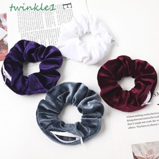 Twinkle1 Scrunchies ยางรัดผม ผ้ากํามะหยี่ สําหรับผู้หญิง