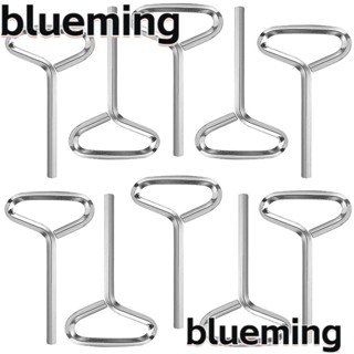 Blueming2 กุญแจหกเหลี่ยม 10 ชิ้น พร้อมแหวนตัว T โลหะอัลเลน สีเงิน 1/8 นิ้ว สําหรับบาร์กด ทางออก