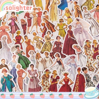 Solighter สติกเกอร์ ลาย Kawaii สําหรับตกแต่งสมุดไดอารี่ อัลบั้ม 40 ชิ้น ต่อล็อต