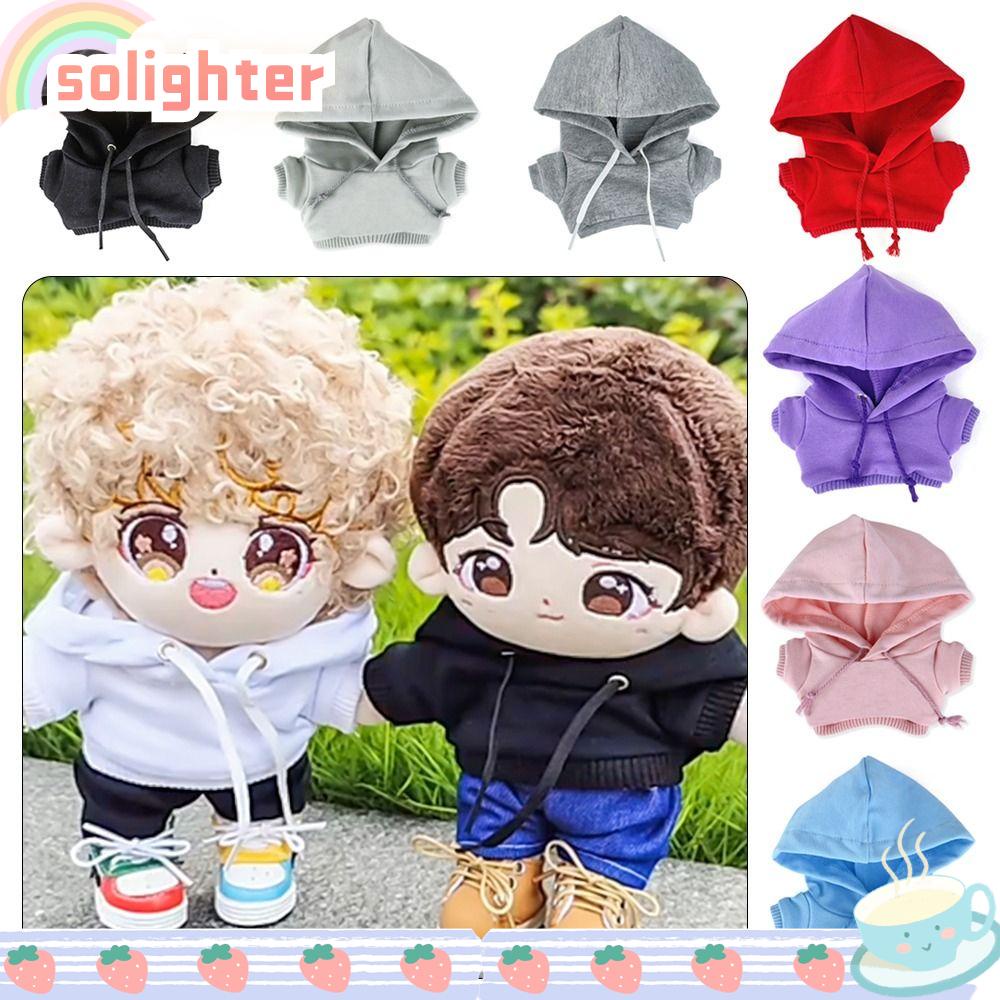 Solighter เสื้อกันหนาว มีฮู้ด แฮนด์เมด สําหรับตุ๊กตา 1/111/12 OB11 10 ซม. 1/12BJD