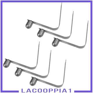 [Lacooppia1] คลิปสปริง สเตนเลส 8 มม. สําหรับหนีบเสาเต็นท์ ตั้งแคมป์กลางแจ้ง 6 ชิ้น