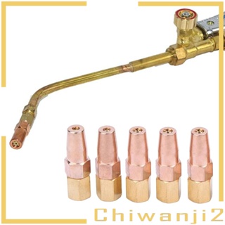 [Chiwanji2] หัวฉีดแก๊สเชื่อม H01-6 สําหรับความร้อน 5 ชิ้น