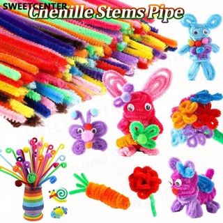 แท่งทําความสะอาดท่อ Chenille Stems หลากสี 30 ซม. 100 ชิ้น สําหรับงานฝีมือ DIY