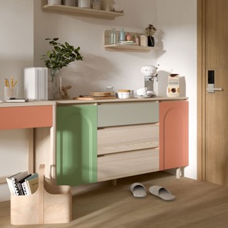 Koncept furniture ตู้เตี้ย รุ่น Bingsoo สีไม้อ่อน (150x45x80 ซม.)