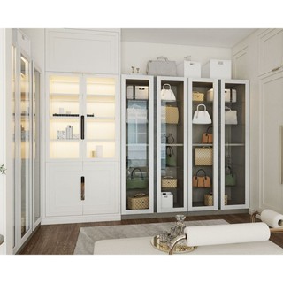 Koncept furniture ตู้โชว์ รุ่น Blox สีขาว (200x59x210 ซม.)