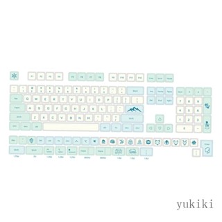 Kiki ชุดปุ่มกดคีย์บอร์ด ย้อมสี XDA PBT 137 คีย์