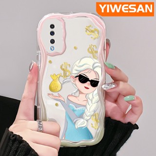 เคสโทรศัพท์มือถือ ซิลิโคนนุ่ม ใส กันกระแทก ลายการ์ตูนเอลซ่าน่ารัก สําหรับ Samsung galaxy A50 A50s A30s A51 M40s A52 A52s 5G