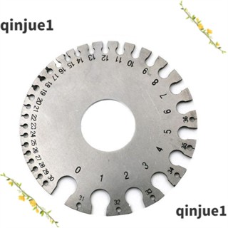 Printli แผ่นเกจวัดสายไฟ สเตนเลส โลหะ ทรงกลม 0-36 สองด้าน Awg SAE
