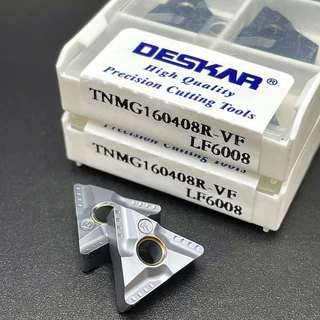 10 ชิ ้ นคุณภาพสูง DESKAR 100 % Original TNMG160404 Tnmg160408 Lr VF LF6008 คาร ์ ไบด ์ แทรกเครื ่ องมือหมุนภายนอก TNMG 160404 160408 เครื ่ องมือเครื ่ องกลึง CNC สําหรับเหล ็ กและสแตนเลส