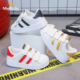 MiniKicks รองเท้าผ้าใบเด็กสไตล์โมเดิร์น ที่มีความนุ่มสบายและป้องกันการลื่นไถล 2023 NEW RYD2390W4X 37Z230913