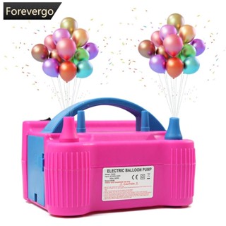 Forevergo เครื่องปั๊มลมลูกโป่งไฟฟ้า 600W แบบหัวฉีดคู่ สําหรับงานวันเกิด งานแต่งงาน E8P4