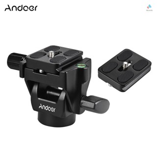 {tyth} Andoer M-12 หัวเอียงโมโนพอด พาโนรามา พร้อมแผ่นปลดเร็ว 2 ชิ้น